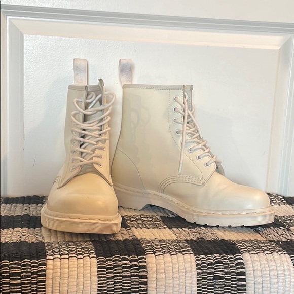 Dr. Martens Other - Dr. Martens Men’s Off-White Lace-Up Boots, mens 11